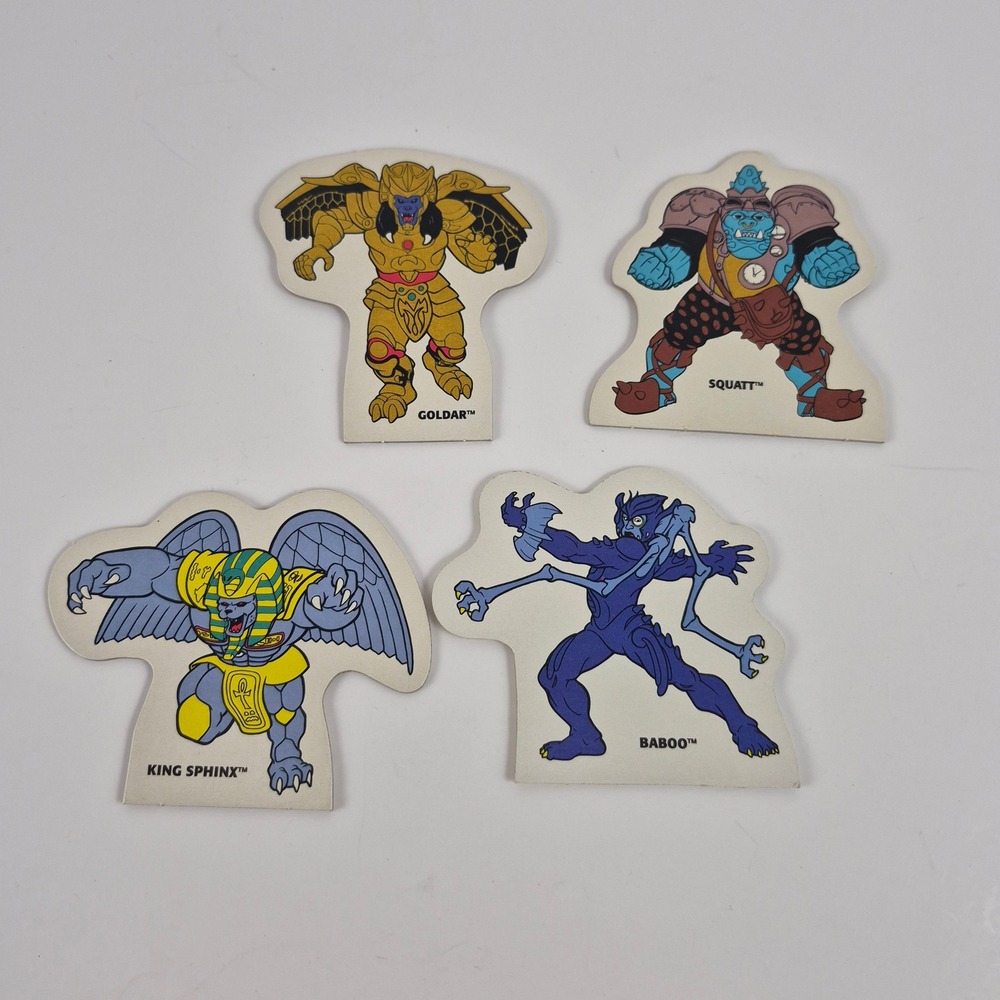 Vintage Power Rangers MMPR Board Game Replacement Pieces Goldar Squatt Baboo 4pc